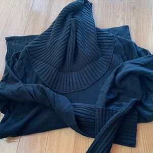 Black turtle neck sweater